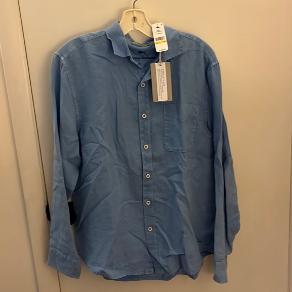 Tommy Bahama Men’s Long Sleeve Shirt Blue NWT